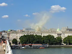 100 Firefighters Tackle Large Blaze At Historic London Art Centre