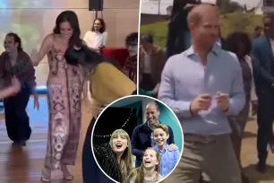 Prince Harry and Meghan Markle dance in Colombia months after William’s viral moves at Taylor Swift’s concert