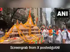 Video: India Day Parade In New York Features Replica Of Ayodhya Ram Mandir