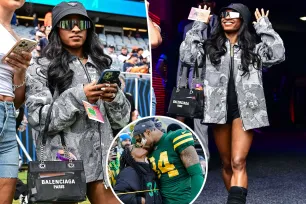 NFL fans slam ‘ridiculously unaware’ Simone Biles for wearing Packers jacket to Jonathan Owens’ Bears game