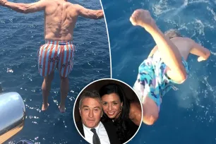 Robert De Niro’s daughter Drena shares video of actor leaping off a yacht for 81st birthday: ‘He’s so crazy’