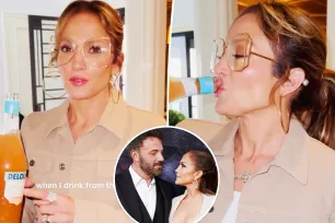 Jennifer Lopez chugs alcohol straight ‘from the bottle’ after girls’ night out on Ben Affleck’s birthday amid looming divorce