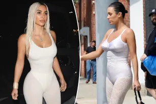 Kim Kardashian imitates Bianca Censori’s go-to catsuit look: ‘Giving Yeezy 2016’