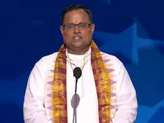 Ahead Of Kamala Harris' Big Night, A Vedic Prayer At Democrat Event