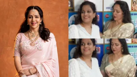 Irritated Hema Malini recoils as female fan tries to touch her: ‘Haath nahi’