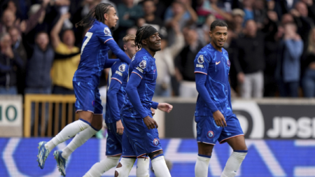 Noni Madueke hits hat-trick as Chelsea thrash Wolves 6-2