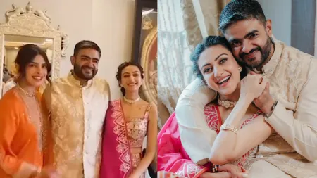 Inside Priyanka Chopra’s brother Siddharth Chopra and Neelam Upadhyaya’s engagement ceremony. See photos