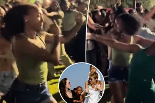 Angelina Jolie and Brad Pitt’s daughter Zahara shows off dance moves while strolling with sorority sisters