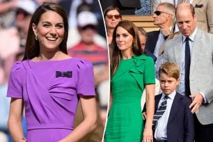 Kate Middleton attends church with husband Prince William and son Prince George, 11, amid cancer battle