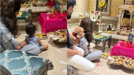 Ram Charan and Upasana celebrate Janmashtami with daughter Klin in a sweet, simple ceremony. See photos