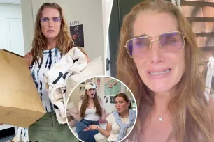 Brooke Shields breaks down as daughter Grier, 18, leaves for college: ‘I’m an empty nester’