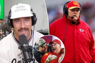 Travis Kelce explains his Andy Reid-inspired training camp mustache: ‘Kind of like a different character’