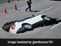 Massive Sinkhole Opens Up In Seoul, Swallows SUV With 2 People Inside