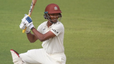 Sai Sudharsan scores maiden County ton for Surrey against Nottinghamshire