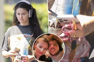 Selena Gomez spotted wearing gold ring on left hand amid Benny Blanco engagement rumors