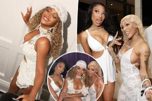 Beyoncé, Megan Thee Stallion and Glorilla match in all-white ahead of Labor Day weekend for fun outing