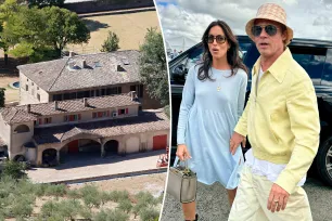 Brad Pitt and girlfriend Ines de Ramon spending time this summer at his French chateau, Miraval