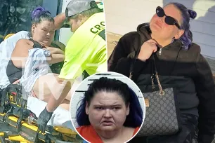 ‘1000-Lb. Sisters’ star Amy Slaton seen leaving zoo on stretcher after camel bite that led to drug arrest