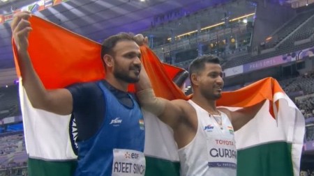 Train accident survivor Ajeet Singh Yadav who saved friend’s life, wins Paralympics javelin silver with 65.62m throw; Sundar takes bronze