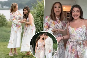 Jill Zarin matches Ally Shapiro in white floral dresses for daughter’s ‘fairytale’ engagement party