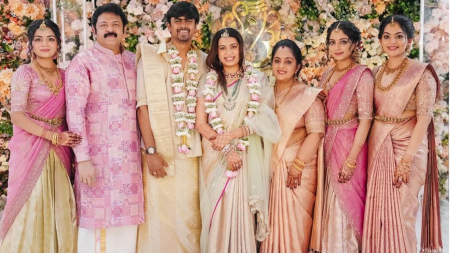 Actor and BJP leader Krishna Kumar’s daughter, social media celebrity Diya Krishna, ties the knot with Aswin Ganesh. See pics