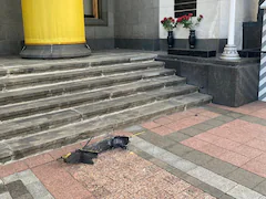 Drone Debris Found Near Ukraine Parliament Building After Overnight Attack