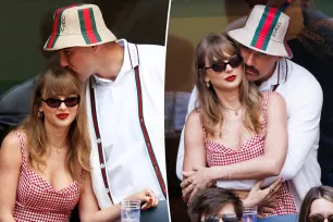 Taylor Swift and Travis Kelce pack on the PDA as they attend the US Open