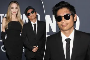 Angelina Jolie’s son Pax reveals forehead scar on TIFF red carpet after e-bike crash