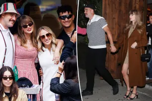 Taylor Swift, Travis Kelce hold hands on NYC double date with Patrick, Brittany Mahomes after US Open