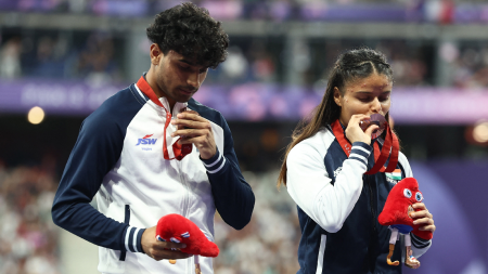 ‘It’s God-made connection’ How visually-impaired Simran Sharma paired with her guide Abhay Singh to win bronze medal in 200m at Paralympics