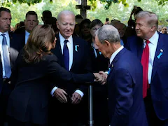 Kamala Harris, Donald Trump Shake Hands At 9/11 Memorial After Fiery Debate