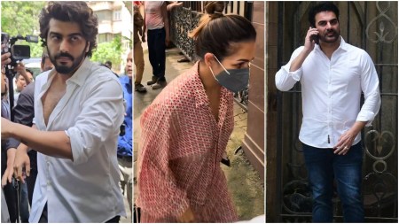 Shaken, teary-eyed Malaika Arora arrives at family residence after father’s demise. Watch