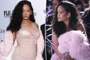 Rihanna stuns in $20K coat and more than $600K in diamonds during NYFW