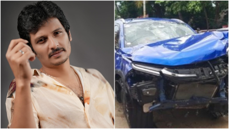 Jiiva’s car crashes into road divider, actor escapes with minor injuries