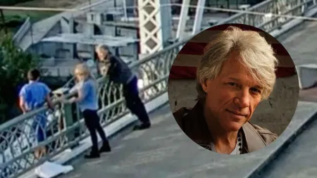 Jon Bon Jovi helps talk woman down from ledge on Nashville bridge; dramatic video surfaces. Watch