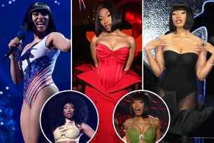 See all of Megan Thee Stallion’s VMAs 2024 hosting outfits, from Britney Spears tributes to an Olympic bodysuit