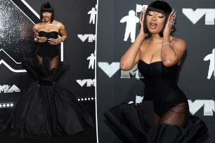 Megan Thee Stallion delivers bombshell vibes in black bustier gown at 2024 VMAs