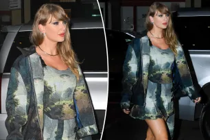 Taylor Swift keeps celestial love going at VMAs 2024 afterparty with UFO corset and skirt