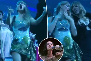 Taylor Swift dances like nobody’s watching during Katy Perry’s 2024 VMAs performance