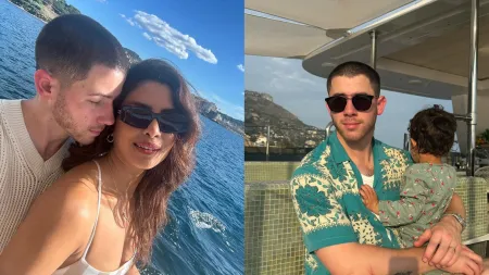 Priyanka Chopra takes the ‘perfect pause’ as she escapes to France for a beach holiday with husband Nick Jonas and daughter Malti Marie. See here