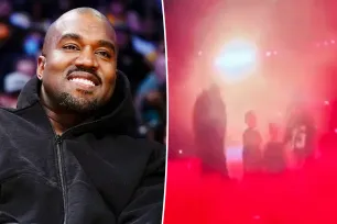 Kanye West and his kids, North, Saint, Chicago and Psalm, perform ‘Everybody’ on stage in China