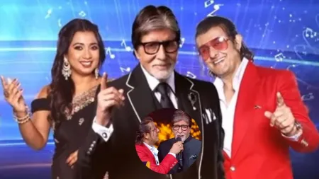 Kaun Banega Crorepati 16: Shreya Ghoshal and Sonu Nigam sing Pardesiya, Amitabh Bachchan joins them. Watch