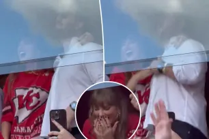 Taylor Swift celebrates epic Chiefs touchdown with brother Austin at Bengals game