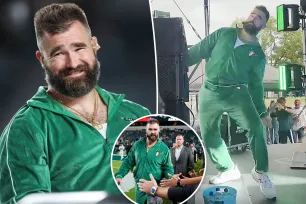 Jason Kelce denies being drunk after wild dancing, throwing beers at the crowd on ‘Monday Night Football’