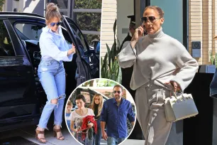 Jennifer Lopez stops by pal’s house after PDA-filled brunch with Ben Affleck, kids