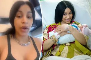 Cardi B claps back at fan criticizing her postpartum workout routine 8 days after giving birth: ‘Yall fake concerned’