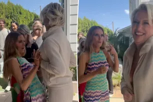 ‘RHOBH’ star Dorit Kemsley feels up Dorinda Medley’s breasts, pretends to motorboat ‘RHONY’ alum