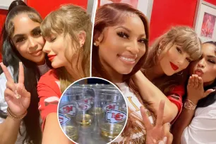 Chiefs WAG shares new photo with Taylor Swift as she gives glimpse inside game-day suite