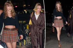 Taylor Swift and Gigi Hadid enjoy girls’ night out in coordinating outfits at NYC restaurant