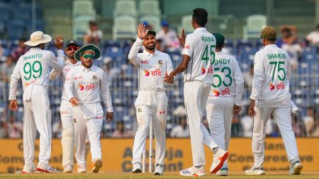 India vs Bangladesh Chepauk Test: After a strong start, Najmul Hossain Shanto’s side pay the price for poor batting in first innings